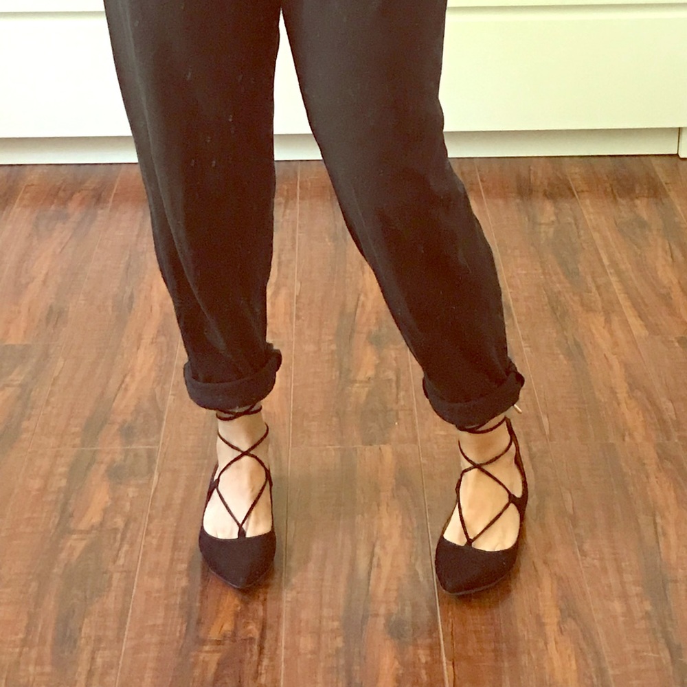 Steve Madden Lace Up Ballet Flats